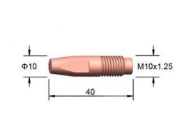 Kontaktná špička M10x40mm